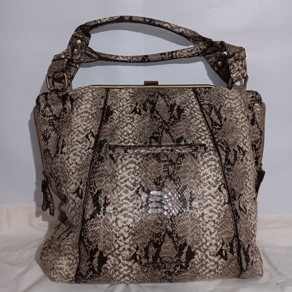 JESSICA SIMPSON  WOMEN'S BAG - TWO HANDLES - ANIMAL PRINT COLOR.